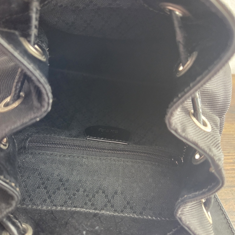 Gucci Vintage Bamboo Leather and Nylon Mini Backpack - Picture 12 of 15